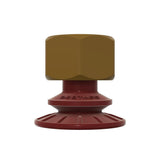 DESTACO VC-30TC-G38-PU55 ACCELERATE POLYURETHANE BELLOWS VACUUM CUP, ROUND, 30MM , 3/8G, RED PU55