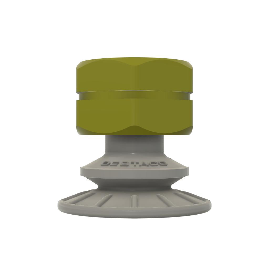 DESTACO VC-30TC-U38-PU55 ACCELERATE POLYURETHANE BELLOWS VACUUM CUP, ROUND, 30MM , 3/8NPT, RED PU55