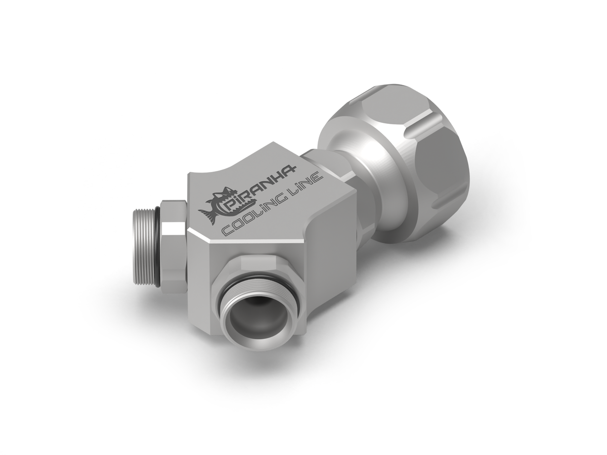 Piranha Cooling Line Y-1/2-1/4 1/2 System – Y Reducing Distributor to 1/4 system for Coolant