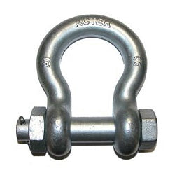 ACTEK AK60030 3/8 ALLOY SHACKLE, BOLT AND NUT 2 TONS WLL GALVANIZED