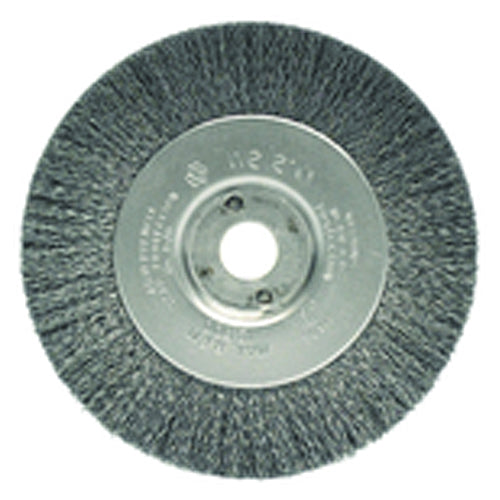 Weiler MK5100104 4" Diameter-3/8"-1/2" Arbor Hole - Crimped Steel Wire Straight Wheel