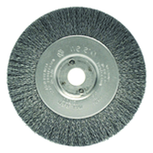 Weiler MK5100144 4" Diameter-3/8"-1/2" Arbor Hole - Crimped Steel Wire Straight Wheel