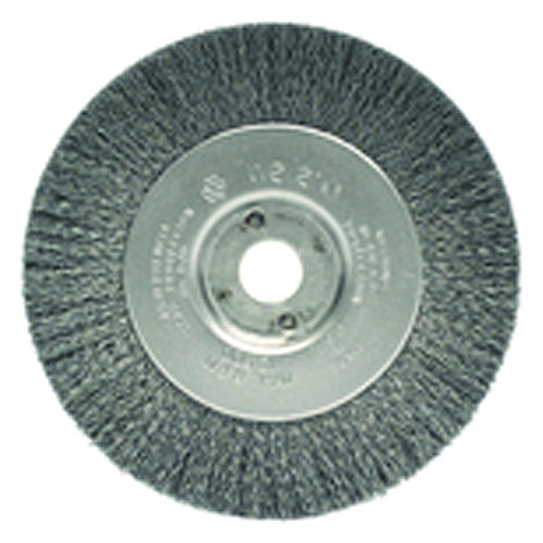 Weiler MK5100184 4" Diameter-3/8"-1/2" Arbor Hole - Crimped Stainless Straight Wheel