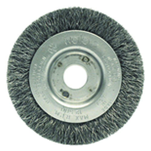 Weiler MK5100274 3" Diameter-3/8"-1/2" Arbor Hole - Crimped Steel Wire Straight Wheel