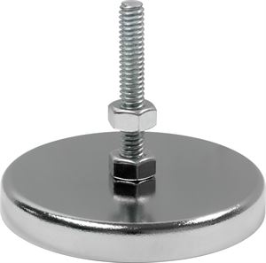 Industrial Magnetics MAG-MATE® Plated Cup Magnet with 6-32 Bolt, 1.24