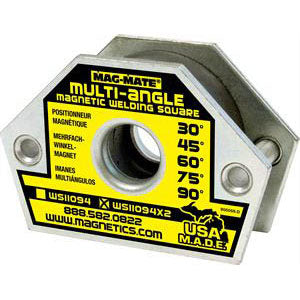 Industrial Magnetics MAG-MATE® Multi-Angle Magnetic Welding Square Holds 45 Lbs. WS11094X2