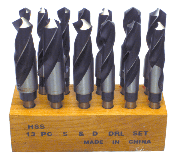 ProCut AK81013 13 Pc. HSS Reduced Shank Drill Set
