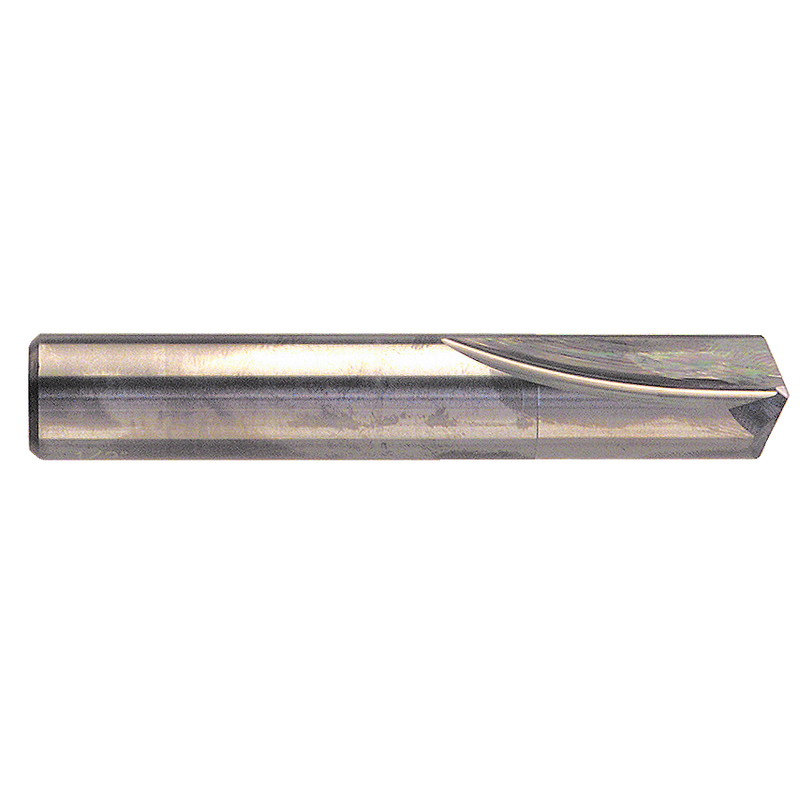 M A Ford AX3020100 1/16" Dia. x 1/16" Shank x 5/16" Flute Length x 1-1/2" OAL, 3XD, 135°, Black Oxide, 2 Flute, External Coolant, Round Solid Carbide Drill
