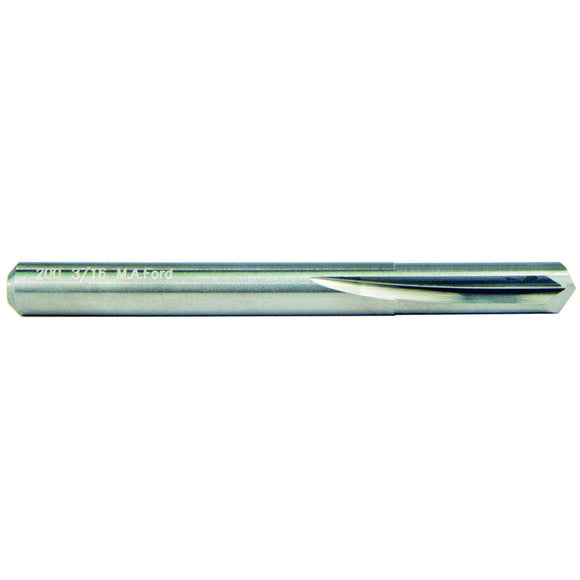 M A Ford AX3020229 1/8" Dia. x 1/8" Shank x 5/8" Flute Length x 1-1/2" OAL, 3XD, 135°, Uncoated, 2 Flute, External Coolant, Round Solid Carbide Drill