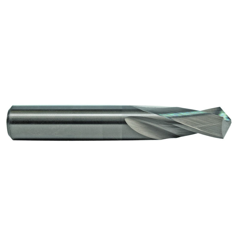 M A Ford AX3926352 3 mm Dia. x 3 mm Shank x 1" Flute Length x 2-1/2" OAL, 3XD, 118°, Uncoated, 2 Flute, External Coolant, Round Solid Carbide Drill