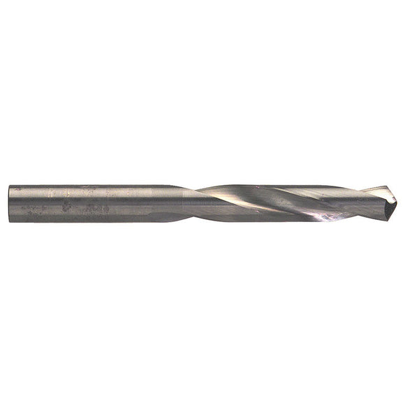 M A Ford AX4024004 #80 Dia. x 0.014" Shank x 1/4" Flute Length x 1-1/2" OAL, 5XD, 118°, Uncoated, 2 Flute, External Coolant, Round Solid Carbide Drill
