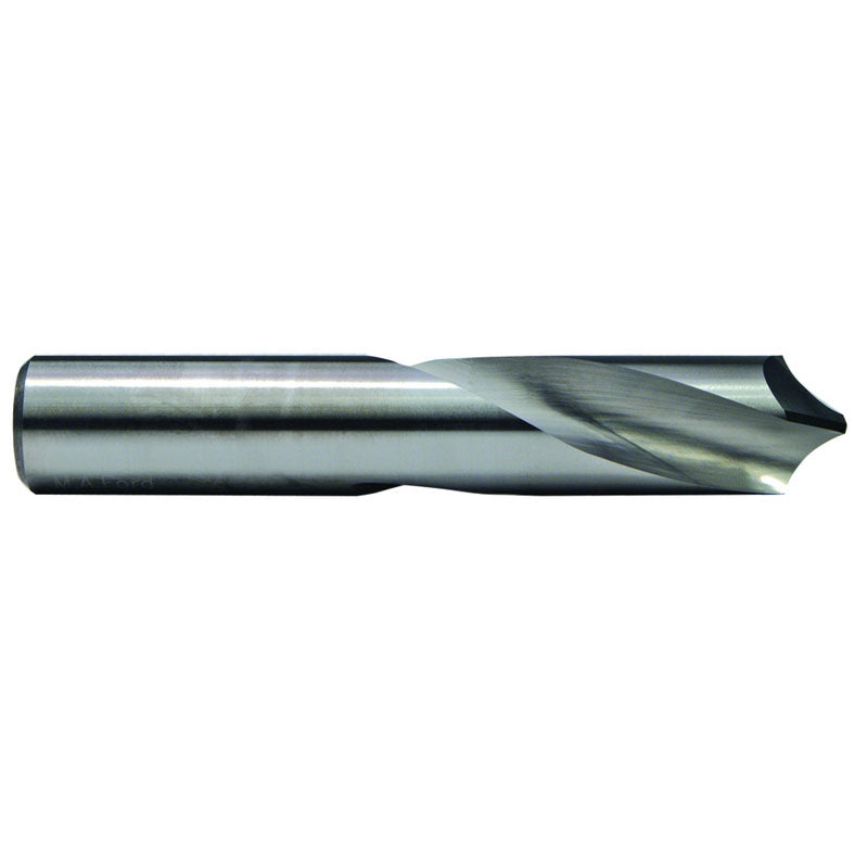 M A Ford AX4340413 1/4" x 2" OAL 90 Degree Carbide NC Spotting Drill Uncoated