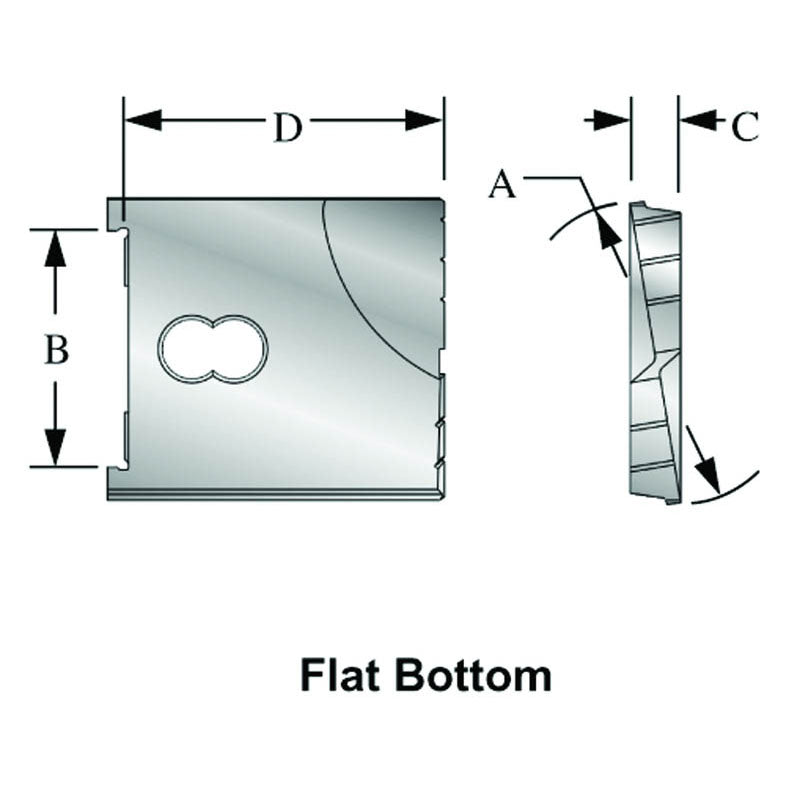Allied Machine and Eng. BA53104340124 10434-0124 - 1 3/4" Dia. - Series C - High Speed Steel Universal Insert - Uncoated