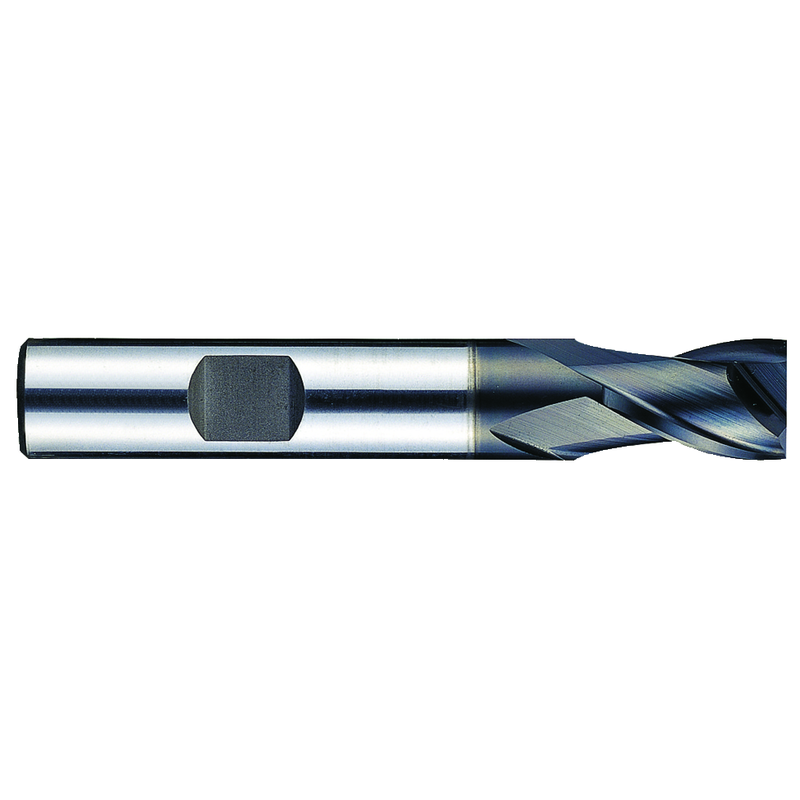 Premier HP CR80GB030012 3/16 Dia. x 7/16 LOC x 2-5/16 OAL 2 Flute Cobalt S/E HP End Mill-Alcrona