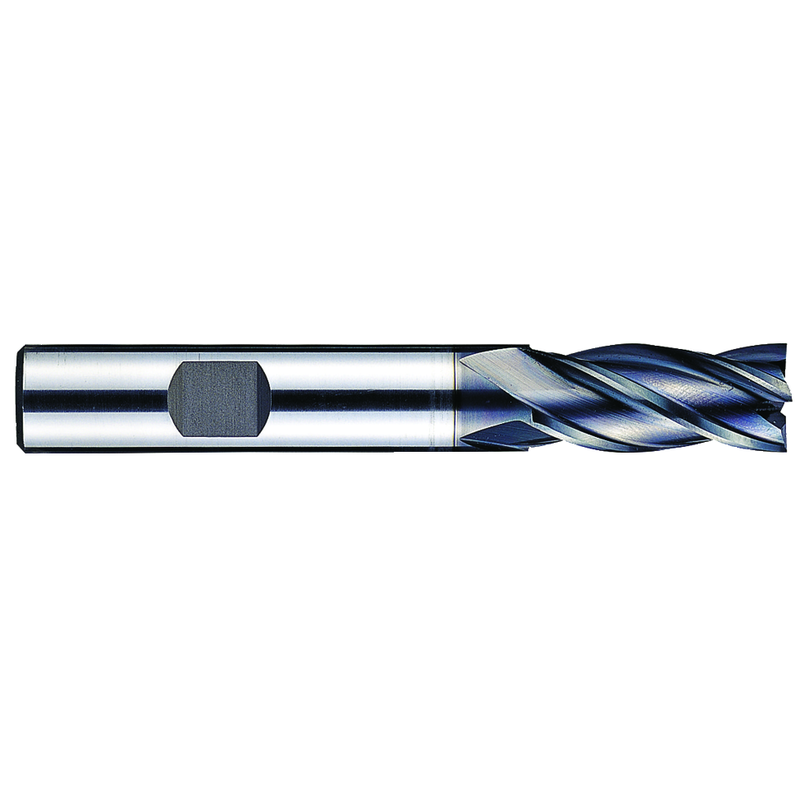 Premier HP CR80GB039028 7/16 Dia. x 1-1/4 LOC x 3-1/4 OAL 4 Flute Cobalt S/E HP End Mill-Alcrona