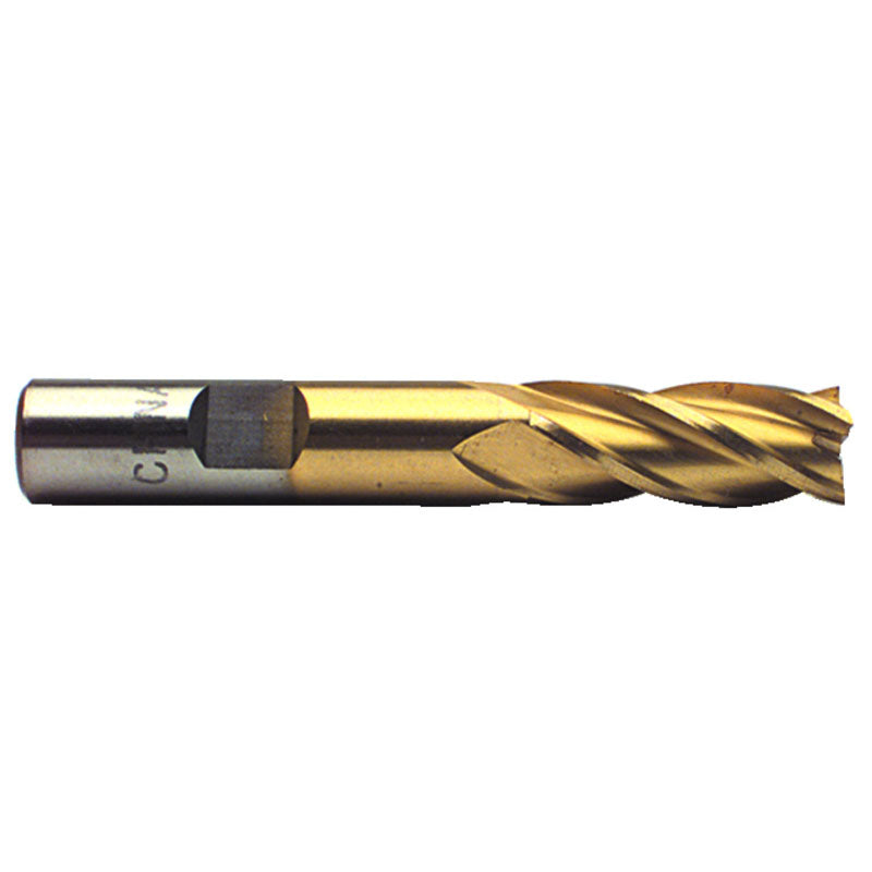 ProCut CT65F4TN 1/8" Dia-2-5/16"OAL-TiN HSS-Center Cut SE EM-4 FL