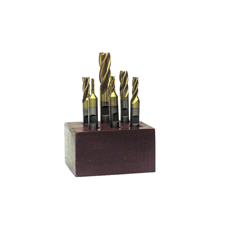 ProCut DB50F9TNS 9 Pc. HSS Single-End End Mill Set