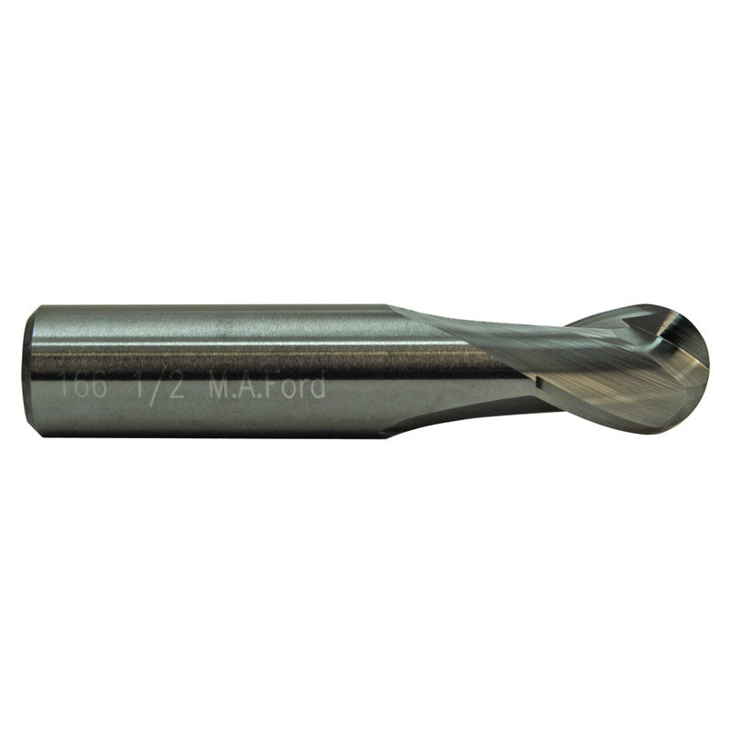 M A Ford DD1556657 7/16 TuffCut GP, Stub Length, 2 Fl, Ball Nose, TiAlN Coated, Center Cutting End Mill Alternate Manufacture # 56657