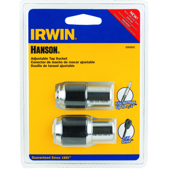C.H. Hanson EW513095001 2 Pc 3/8 Drive Adjustable Tap Socket