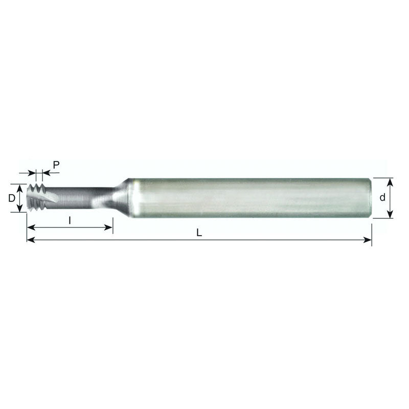 Carmex FF6110065 5/16-24 - Mini Mill 2XD Thread Mill - UN Thread