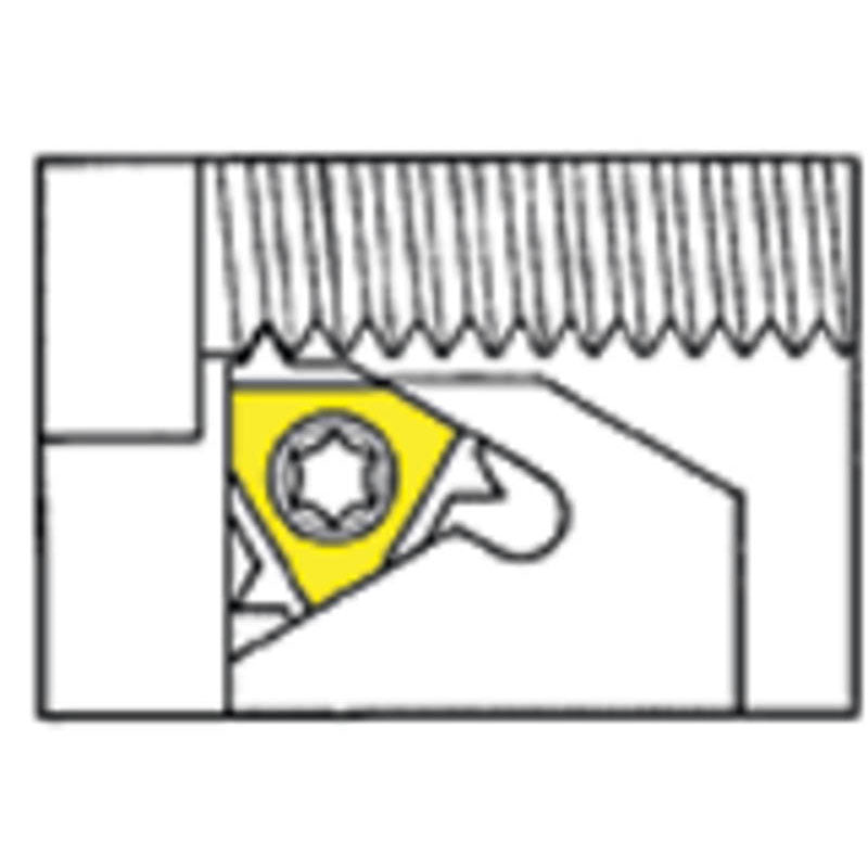 Vardex FF65AL1254LH Ext Threading Toolholder- 1/2" IC LH 1.25 x 1.25" SH