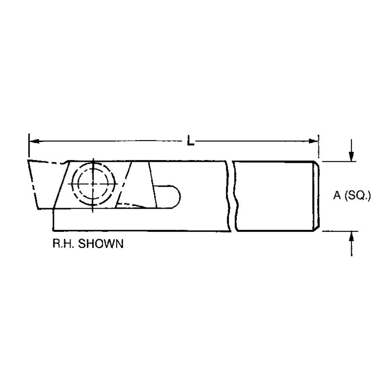 Nikcole FG4041430 THE758R-5/8 x 5/8" SH - Mini Groove Toolholder