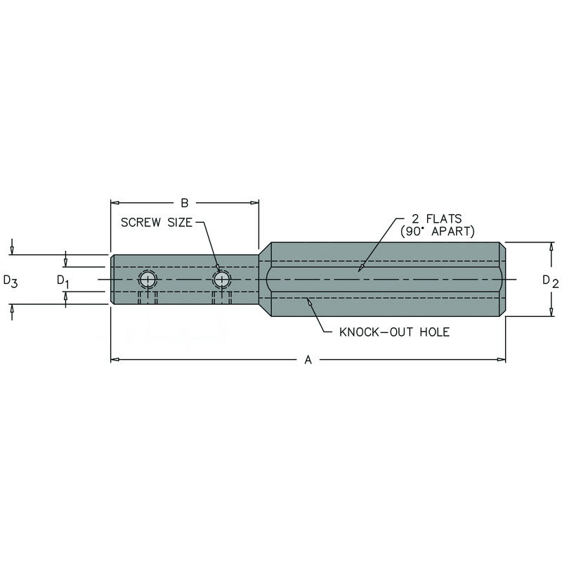Everede Tool FG7010012 BBS-187/1000-3/16" Sleeve-1" Shank - Steel Boring Bar Sleeve