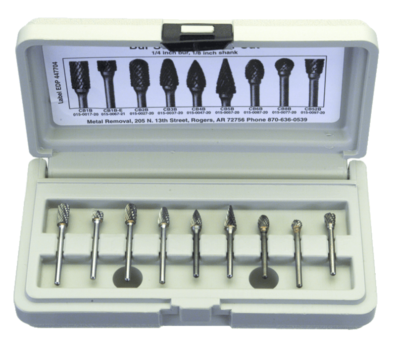 ProCut FP45BS1805DC 5 Pc. 1/8" SH Dbl Cut Burr Set Various