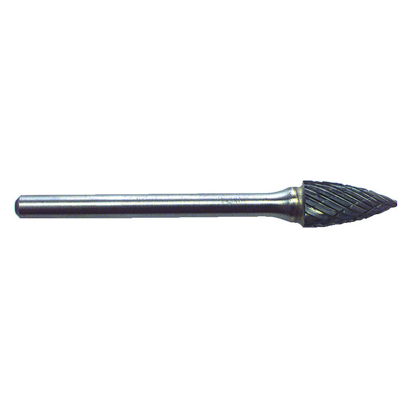 Generic USA FP50R21 R21 1/4 x 1/2 x 1/8" SH - Sgl Cut Tapered Pt End - CBD - Burr