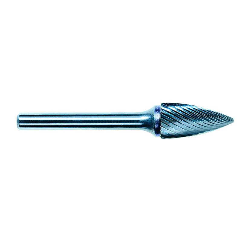 M A Ford FP6069100027 1/8 EdgeHog Tree Shape Pointed End Miniature Carbide Bur SG-43 Std Alt Diamond (Double)