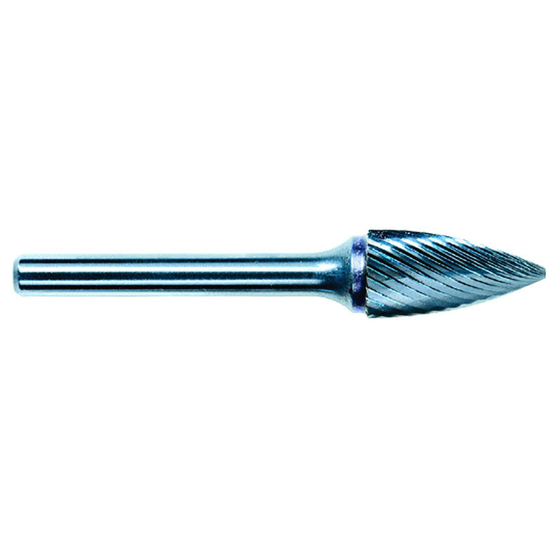 M A Ford FP6070060027 1/4 EdgeHog Tree Shape Pointed End Miniature Carbide Bur SG-51 Std Alt. Diamond(Double)