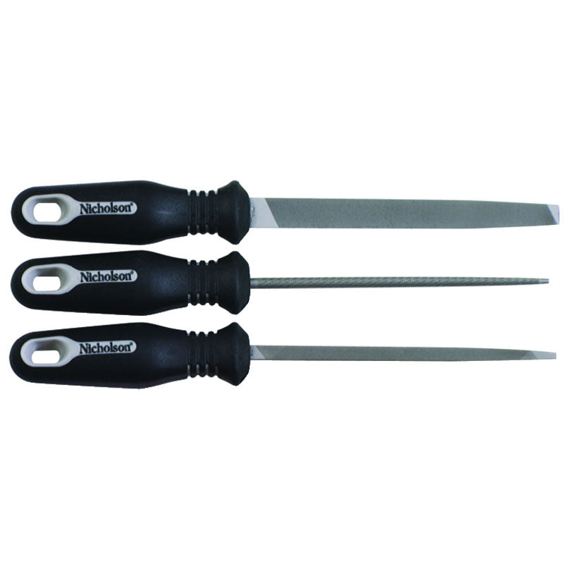 Nicholson FR5022015H 3 Pcs. 6" File Set-Ergo Handles