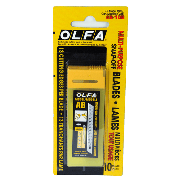 OLFA FS605010 10-Pack Utility Knife Blade AB-10B