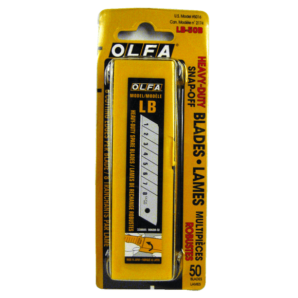 OLFA FS605016 50-Pack Utility Knife Blade LB-50B