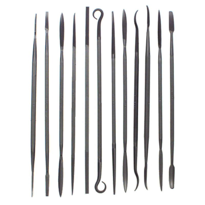 Quality Import FT60SS3120 Swiss Pattern Needle File - 12 Pieces. - 6 1/2" - 0 Cut