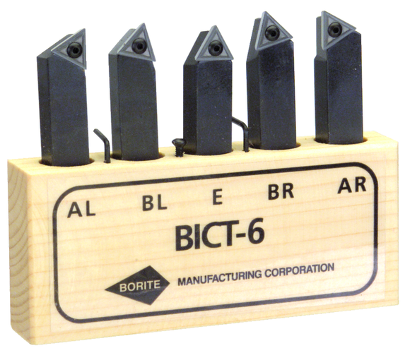 Borite GA52BICT10 Style AR,AL.BR,BL,E 5/8x5/8" SH - Indexable Tool Bit Set