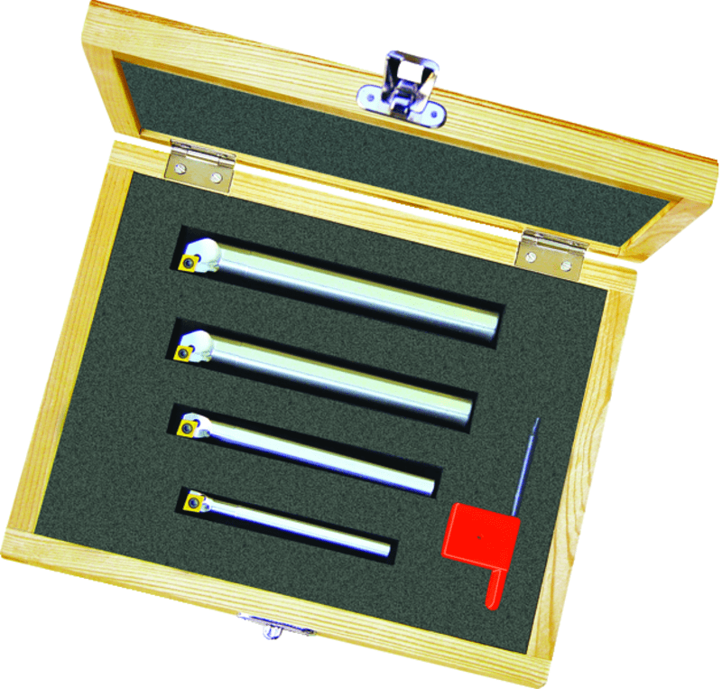 Micro 100 GE45400100 Coolant Thru Boring Bar Set - 1/4, 5/16, 3/8, 1/2" SH