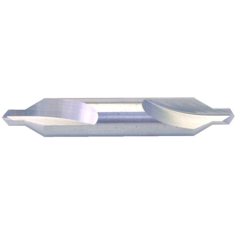Micro 100 GE45DC0 #1 to #6 x 3" OAL 60 Degree Carbide Combined Drill and Countersink Plain Uncoated
