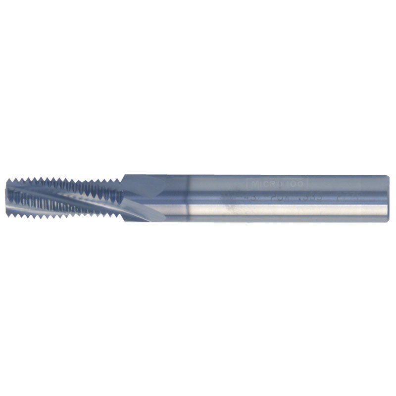 Micro 100 GE45TM00108X 1-8 AlTiN Helical Thread Mill- UN Thread