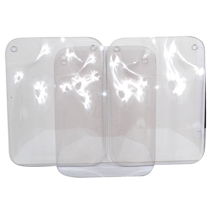 Flexbar GG4513093L Replacement Shields - 6" x 8" - Lexan / Concave