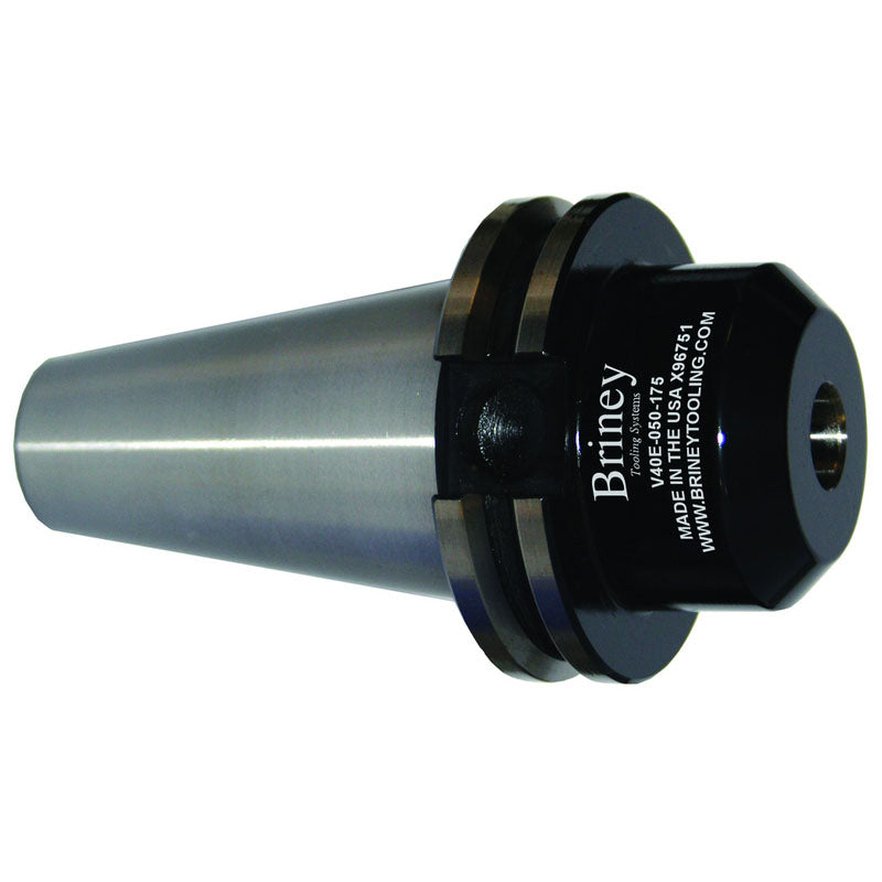 Briney GM30V40E125200 1-1/4" CAT 40 Tru Position - Eccentric Bore Side Lock Adapter with a 2" Gage Length
