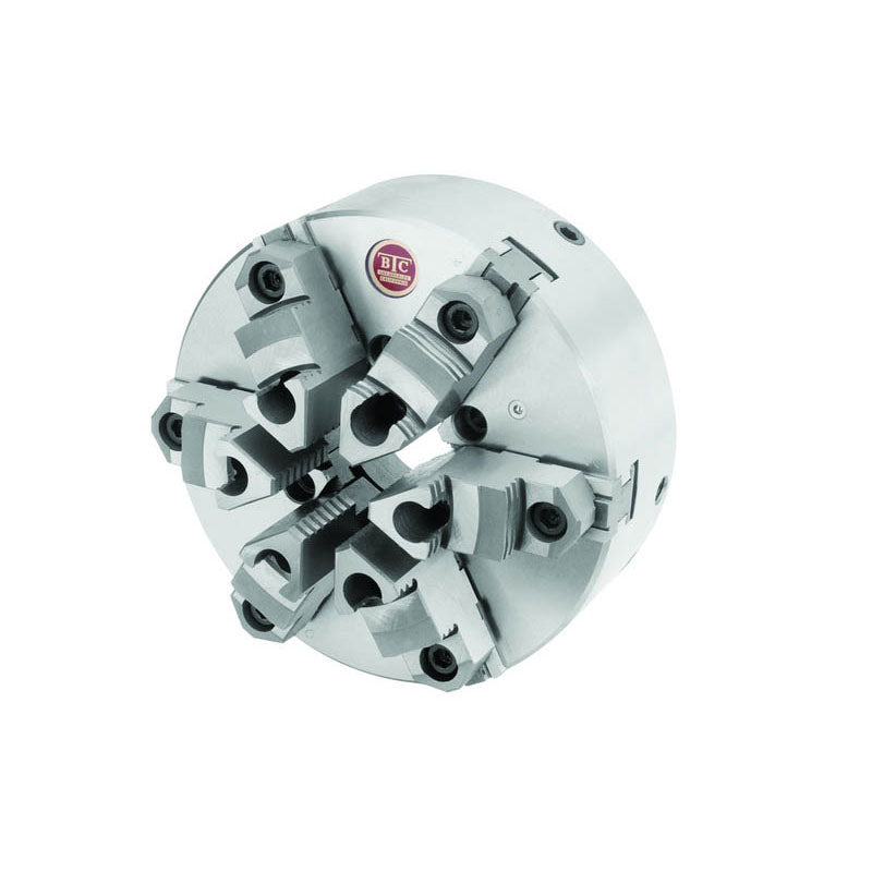 BTC HK151066R 6" Zero Set, 6 Jaw, Scroll Chuck, Top Reversible Jaw, Flatback