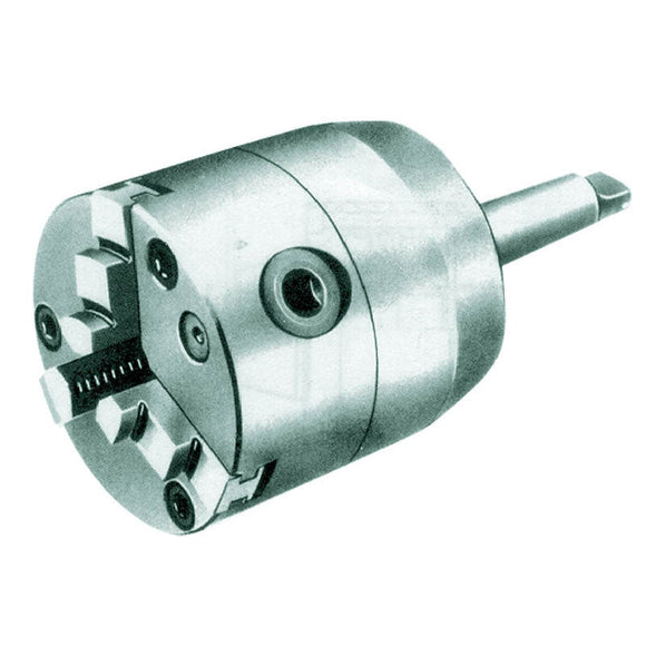Bison HK308600400 Self-Centering Chuck with Taper SH - 4" 3 MT Mount, 3-Jaw