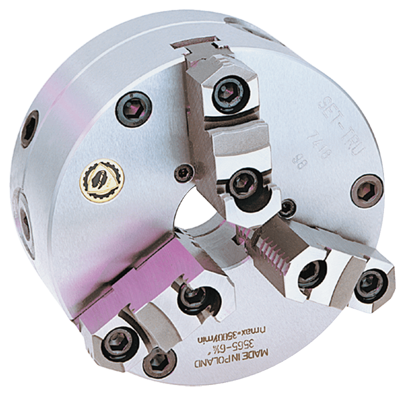 Bison HK308660400 Steel Body Set-Tru Chuck - 4" Plain Mount