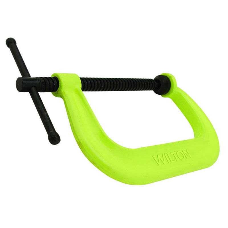 Wilton HZ41406SF 406SF Series Hi-Vis C-Clamp–4 1/8" Throat Depth–6 1/16" Maximum Opening