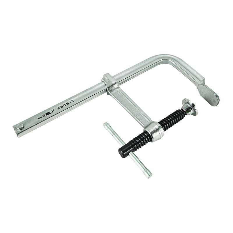 Wilton HZ4186130 1200S–8 Classic Light Duty F-Clamp 8" Capacity, 4 3/4" Throat Depth, 1200 lbs Clamping Force