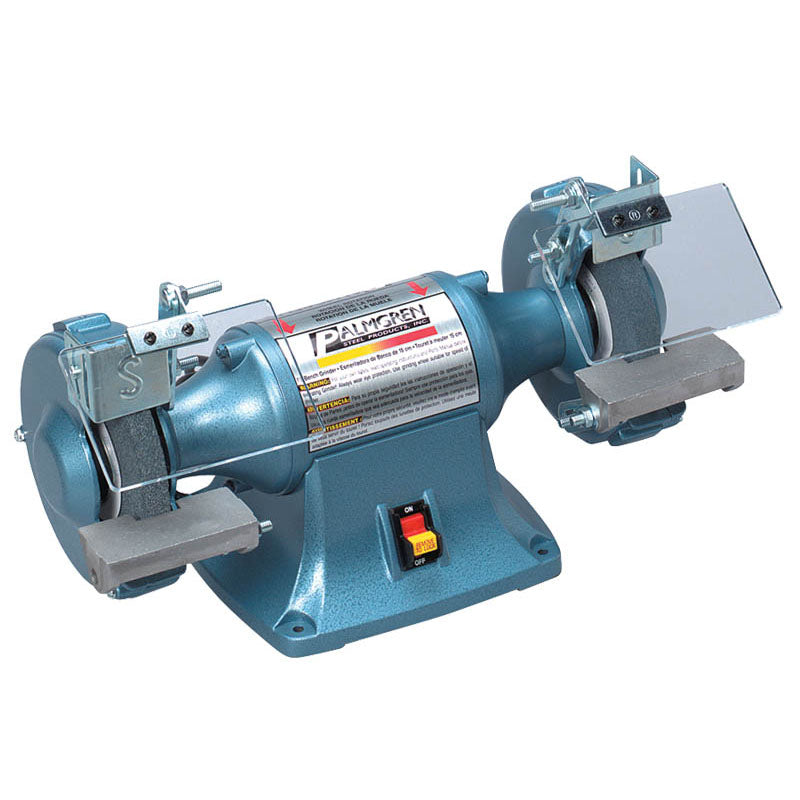 Palmgren JB5582061 Bench Grinder - 6" x 3/4" x 1/2" Wheel; 1/3HP, 1PH, 120V Motor