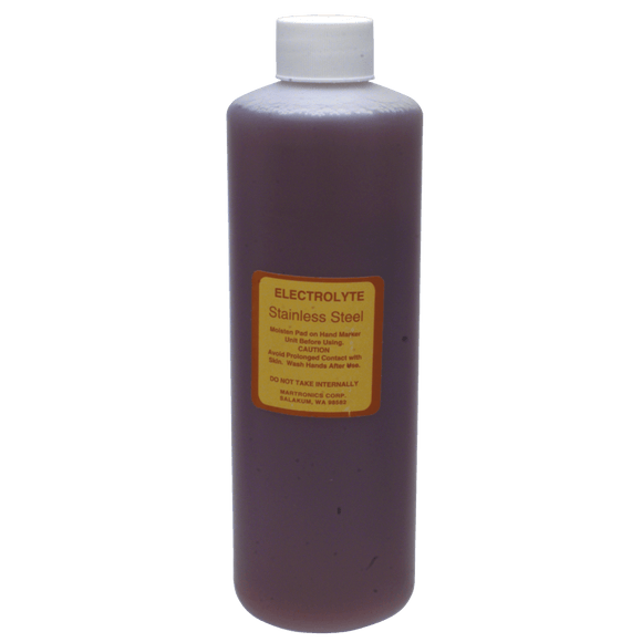Etch-O-Matic JT50ER16S Electrolyte Solution - 16 oz - Stainless Steel