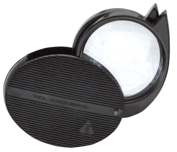 Bausch & Lomb KA40812364 Model 812364–4X to 9X Magnification–23 mm Round - Folding Pocket magnifier