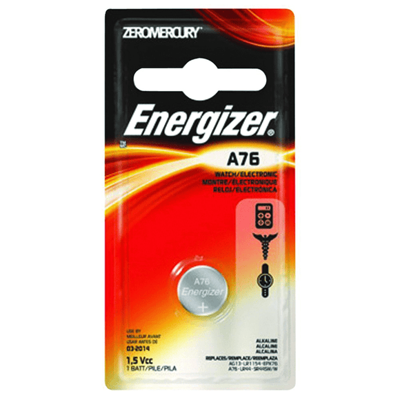 Eveready KA56A76BP Energizer A76BP–1.5 Volt Alkaline Coin Battery